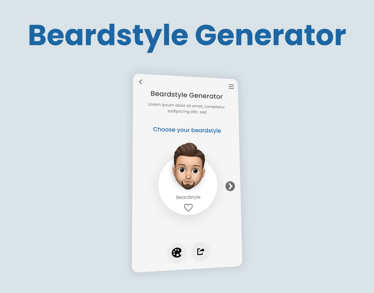 Entwurf Beardsyle Generator